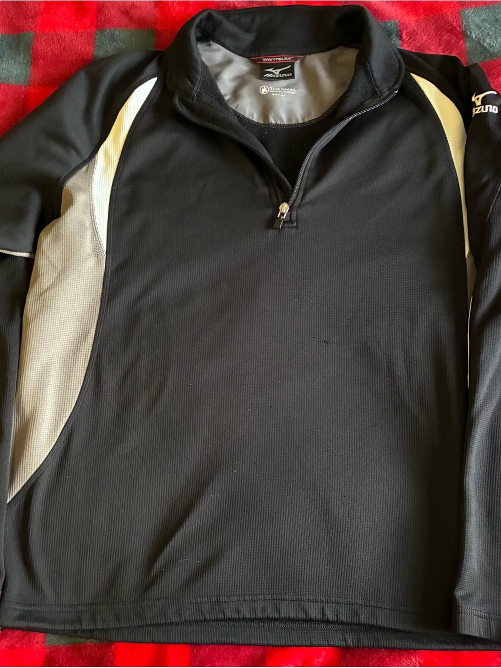 Mizuno Black and White Men's Performance Half-Zip Jacket